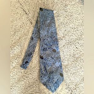Yves Saint Laurent (YSL) Rive Gauche Silk Tie in Flower Print